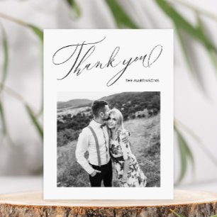 Postal Elegante Boda de fotografías de Black Gracias a Gu