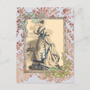 Postal Elegante Bon Voyage