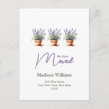 Elegante cambio de dirección | Anuncio de mudanza