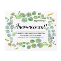 Elegante cambio de matrimonio del plan pospuesto c