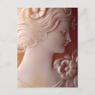 Postal Elegante Cameo de época