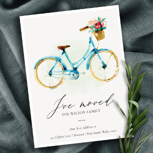 Postal Elegante ciclo floral amarillo rosado que me he mu