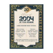 Elegante clase Art Déco de 2004 Reunión 20 años de