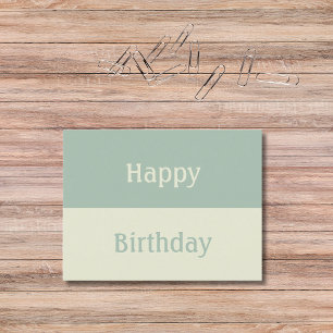 Postal Elegante Colorido Verde Moderno