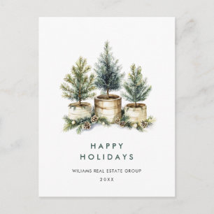 Postal Elegante compañía de árbol de Navidad de Pine
