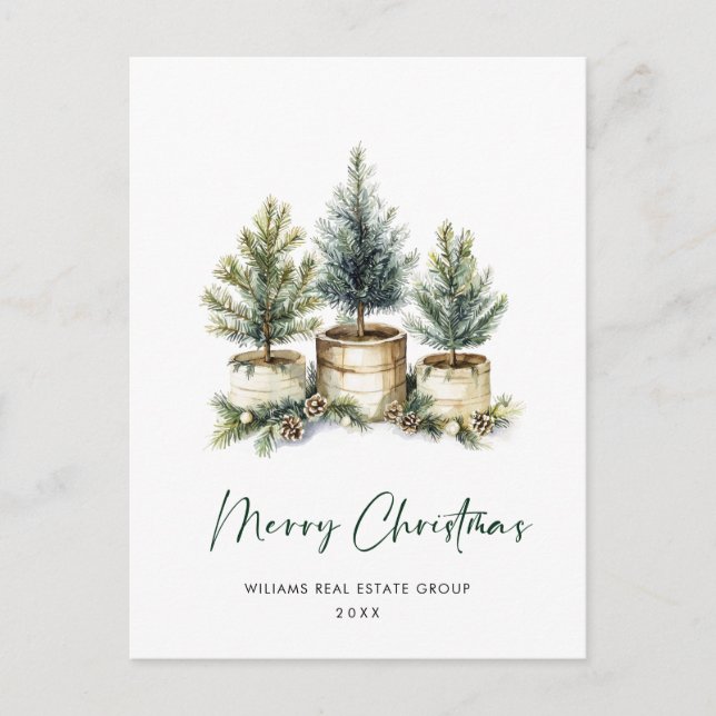 Postal Elegante Compañía de Navidades de Pino (Anverso)