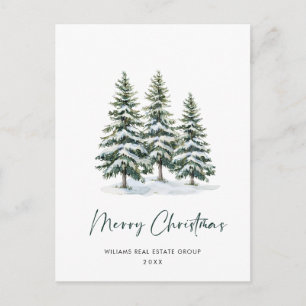 Postal Elegante Compañía de Navidades de Pino