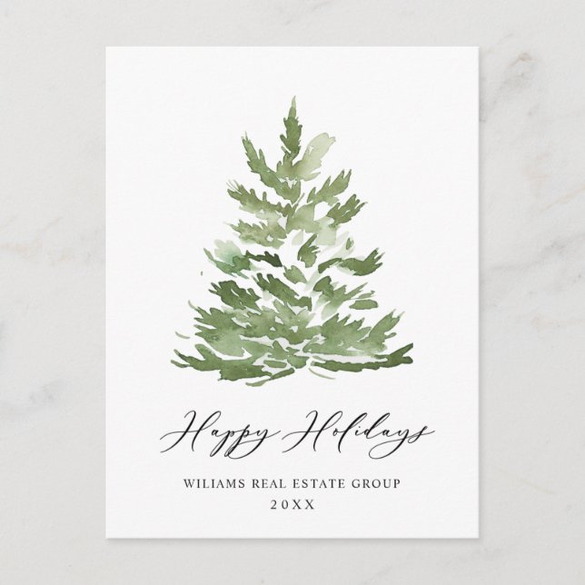 Postal Elegante Compañía de Navidades de Pino (Anverso)