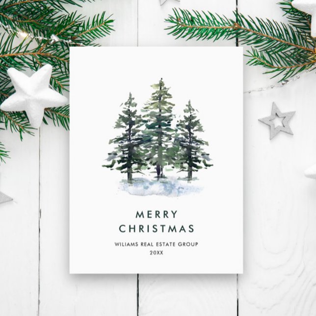 Postal Elegante Compañía de Navidades de Pino (Subido por el creador)