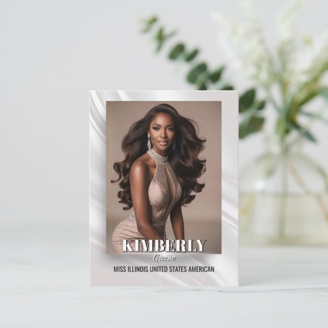 Postal Elegante Concurso de Sunburst Promo Postcard (Anverso de pie)