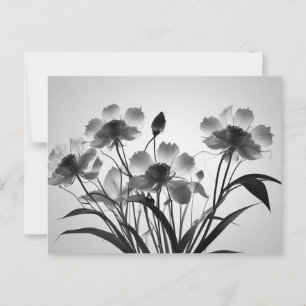 Postal Elegante Cosmos en Flor