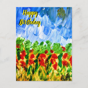 Postal Elegante cumpleaños feliz