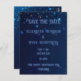 Postal Elegante diseño de espuma verde para Boda