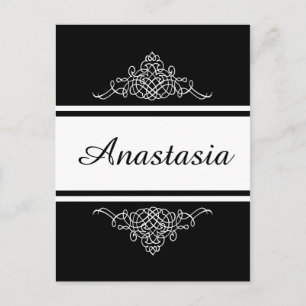 Postal Elegante diseño floral