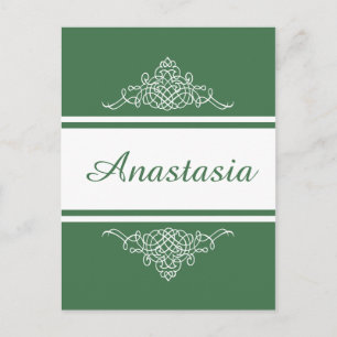 Postal Elegante diseño floral