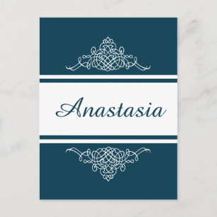 Postal Elegante diseño floral