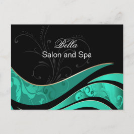 Postal elegante empresa de aqua florecimiento gracias a l