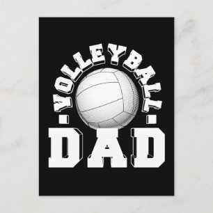 Postal Elegante escuela de voleibol de papá