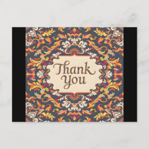 Postal elegante estilo barroco vintage