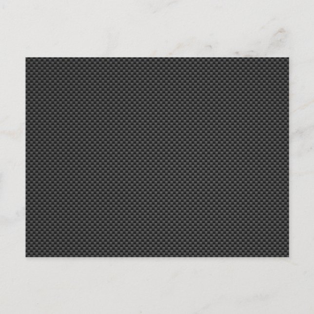 Postal Elegante estilo de fibra de carbono Decoración de  (Anverso)