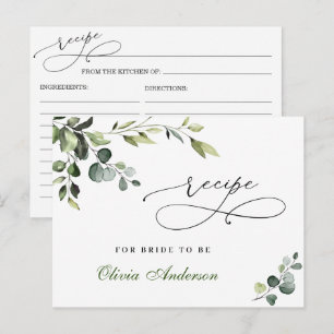 Postal Elegante Eucalyptus Boho Bridal Shower Receta