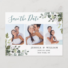 Postal Elegante Eucalyptus FOTO Wedding Save the Date