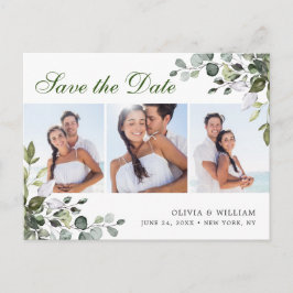 Postal Elegante Eucalyptus FOTO Wedding Save the Date