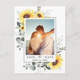 Postal Elegante Eucalyptus FOTO Wedding Save the Date