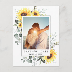Postal Elegante Eucalyptus FOTO Wedding Save the Date