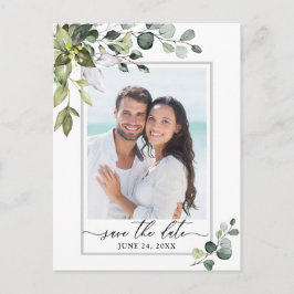 Postal Elegante Eucalyptus FOTO Wedding Save the Date