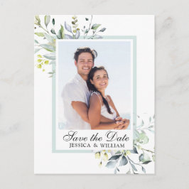 Postal Elegante Eucalyptus FOTO Wedding Save the Date