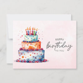 Postal Elegante Feliz cumpleaños a ti