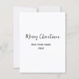 Postal Elegante feliz Navidad añadir texto simple
