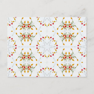 Postal Elegante Floral Vintage