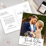 Postal Elegante foto Boda manuscrita<br><div class="desc">Puede usar esta tarjeta postal para un boda,  graduación,  compromiso,  aniversario o cualquier evento especial. Para una personalización más avanzada de este diseño,  haga clic en el BOTÓN HERRAMIENTA DE DISEÑO AZUL de arriba.</div>