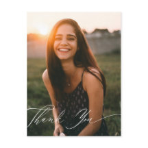 Elegante foto caligráfica gracias