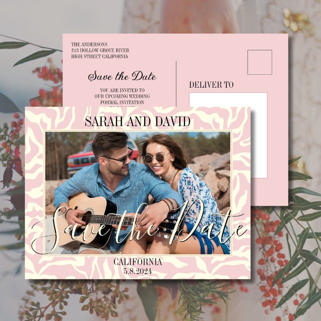 Postal Elegante foto de paisaje de la frontera rosada del (Subido por el creador)