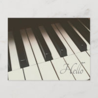 Elegante fotografía de Piano Blanco y Negro