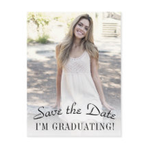 Elegante graduación fotográfica Guardar la fecha