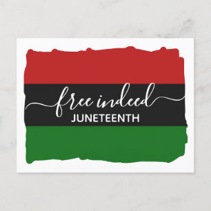 Postal Elegante GRATIS DE VERDAD Panafricano JUNETEENTH