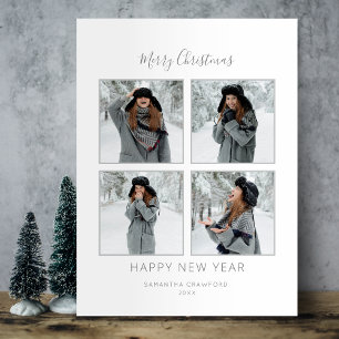 Postal Elegante gris Minimalista 4 foto