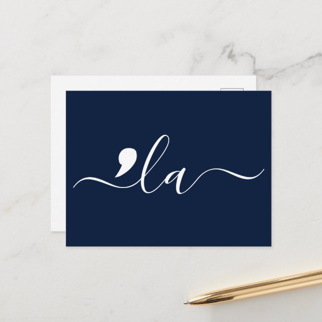 Postal Elegante guión de Kamala Harris para presidente (Anverso/Reverso In Situ)