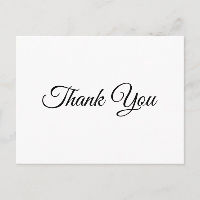Postal Elegante guión Gracias cumpleaños 50 (Anverso)