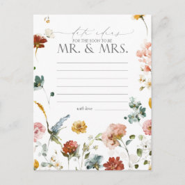 Postal Elegante Jardín Flores Acuarela Ideas de Fecha