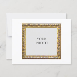 Postal Elegante marco fotográfico personal y texto