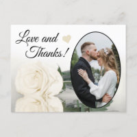 Elegante Marfil Boda Rosa Blanca Amor y Gracias