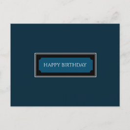 Postal Elegante Marina Azul "Feliz cumpleaños, papá"