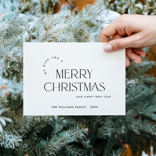Postal Elegante Minimalista Feliz de Navidad (Subido por el creador)