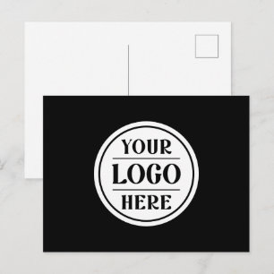 Postal Elegante, minimalista y elegante logotipo de códig