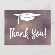 Elegante Moderno Graduación Simple Gracias